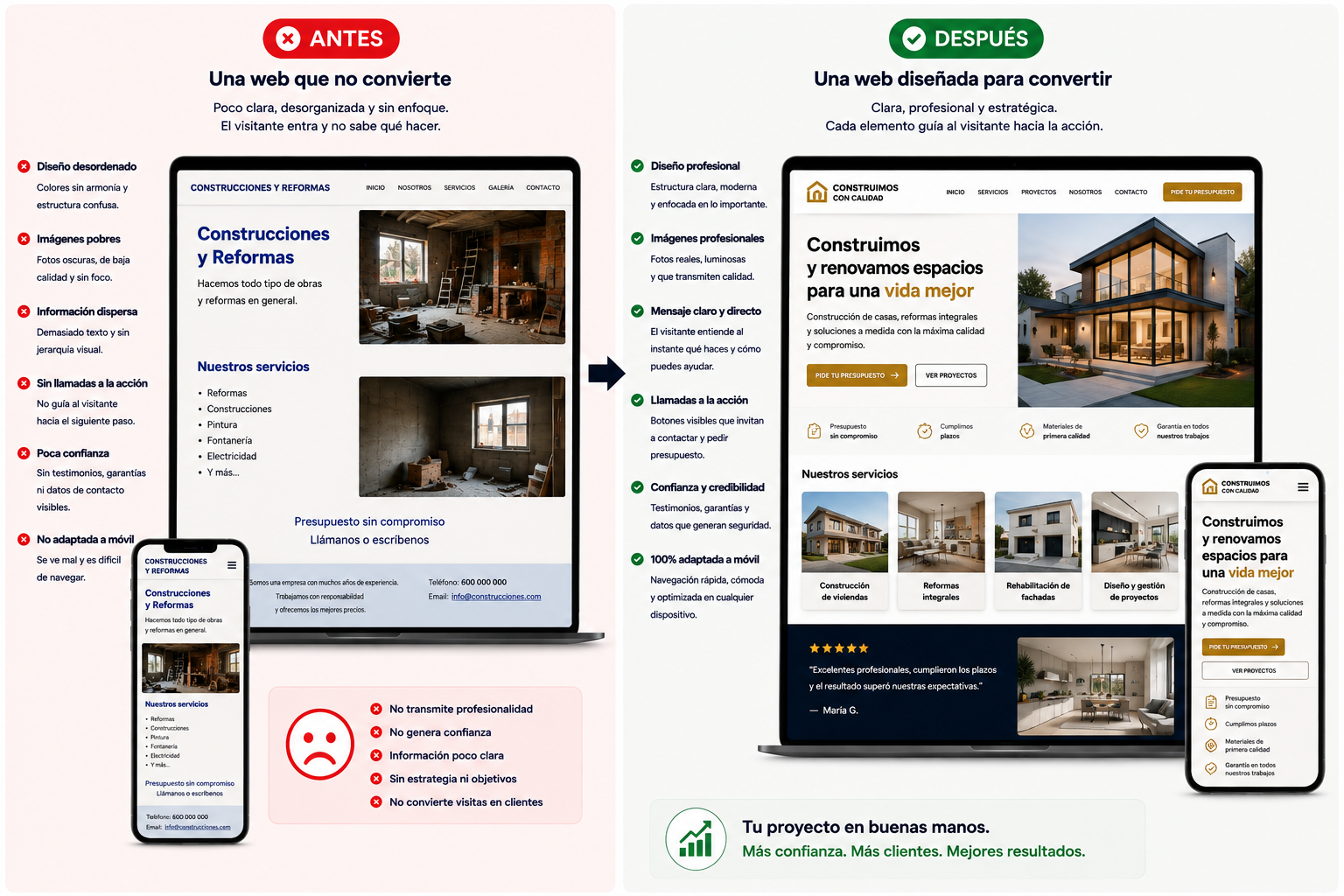 Ejemplo de transformación — Página web